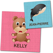 cadeau personnalis� Tableau Animaux et Pr�nom