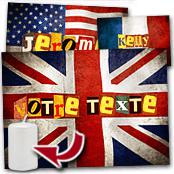 cadeau personnalis� Tableau Drapeau