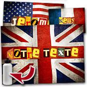 cadeau personnalis� Tableau Drapeau