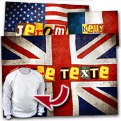 cadeau personnalis� Tableau Drapeau