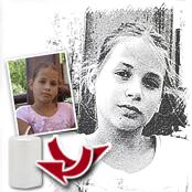 cadeau personnalis� Tableau Style Fusain