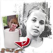 cadeau personnalis� Tableau Style Fusain