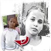 cadeau personnalis� Tableau Style Fusain