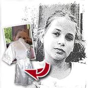 cadeau personnalis� Tableau Style Fusain