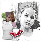 cadeau personnalis� Tableau Style Fusain