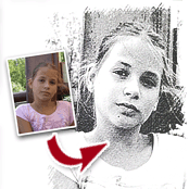 cadeau personnalis� Tableau Style Fusain