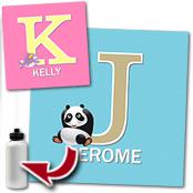 cadeau personnalis� Tableau Initiale Prenom Enfant