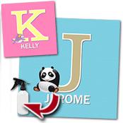 cadeau personnalis� Tableau Initiale Prenom Enfant