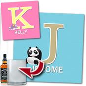 cadeau personnalis� Tableau Initiale Prenom Enfant