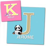 cadeau personnalis� Tableau Initiale Prenom Enfant