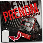 cadeau personnalis� Tableau London Personnalis� avec Pr�nom