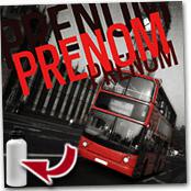 cadeau personnalis� Tableau London Personnalis� avec Pr�nom