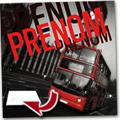 cadeau personnalis� Tableau London Personnalis� avec Pr�nom