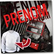 cadeau personnalis� Tableau London Personnalis� avec Pr�nom