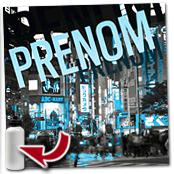 cadeau personnalis� Tableau Tokyo Personnalis� avec Pr�nom