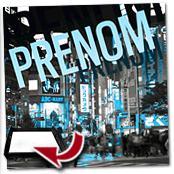 cadeau personnalis� Tableau Tokyo Personnalis� avec Pr�nom