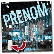 cadeau personnalis� Tableau Tokyo Personnalis� avec Pr�nom