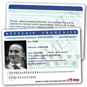 Fausse Carte d'Identit� Humoristique
