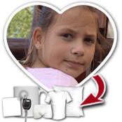 cadeau personnalis� Objets Personnalis�s avec Votre Photo en forme de Coeur