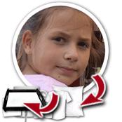 cadeau personnalis� Objets Personnalis�s avec Votre Photo Ronde