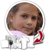 cadeau personnalis� Objets Personnalis�s avec Votre Photo Ronde